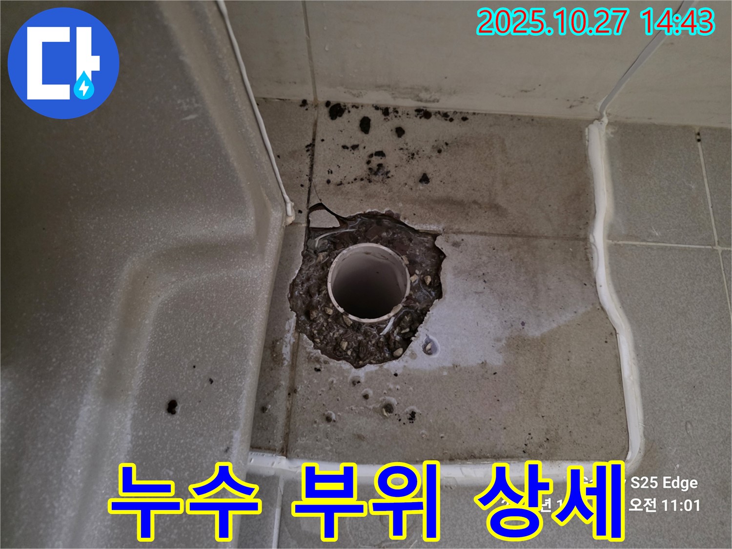 고양시 덕양구 행신동 - 욕실 누수 - 누수 부위 상세 확인