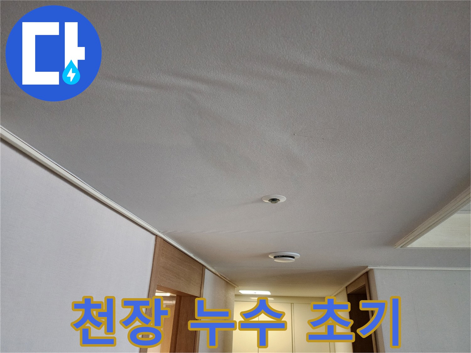 사우동 아파트 천장 누수 - 누수 초기 증상 발견