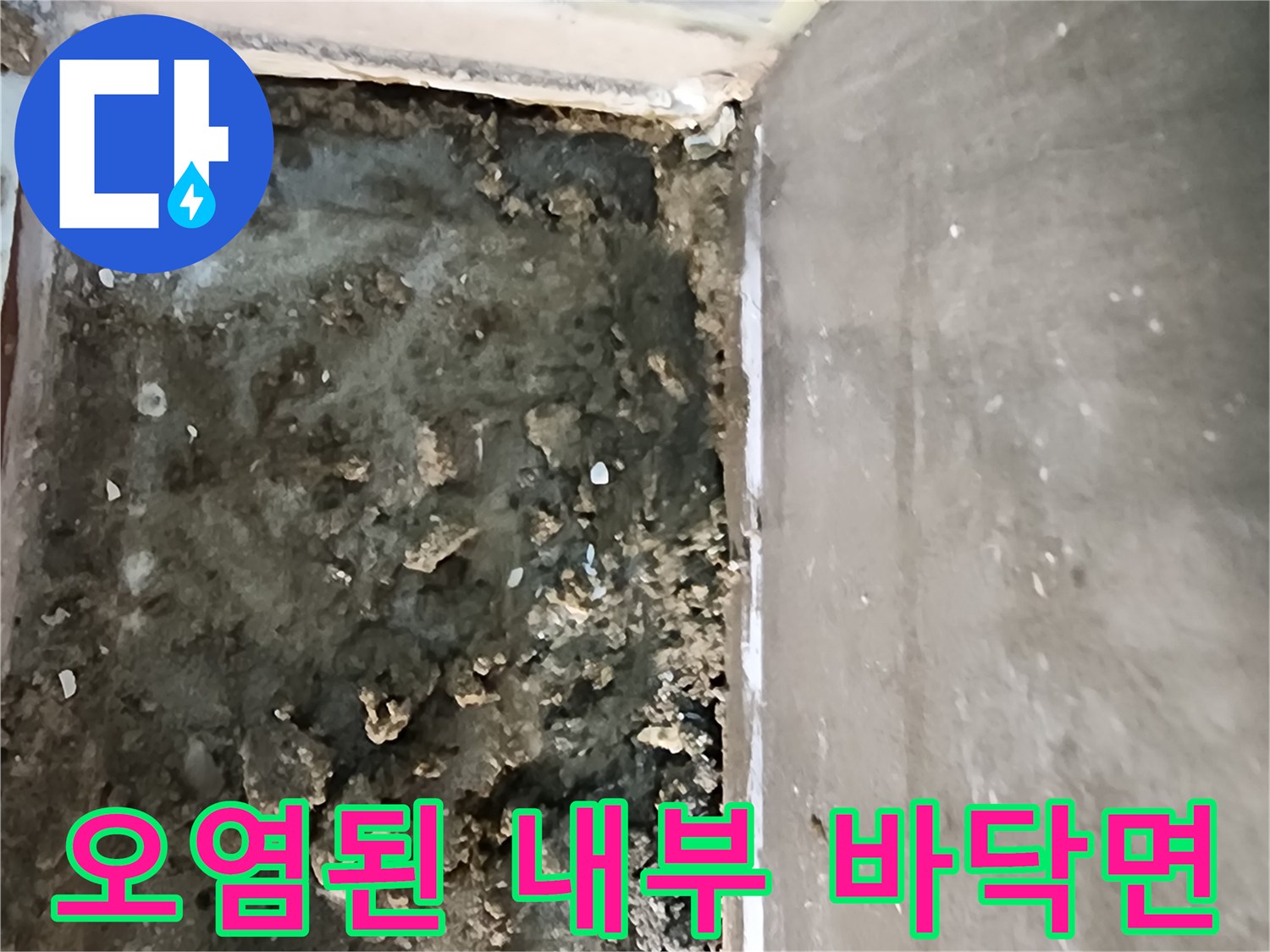 의정부-신곡동-욕실-배수구-주변-방수층-파손-상태