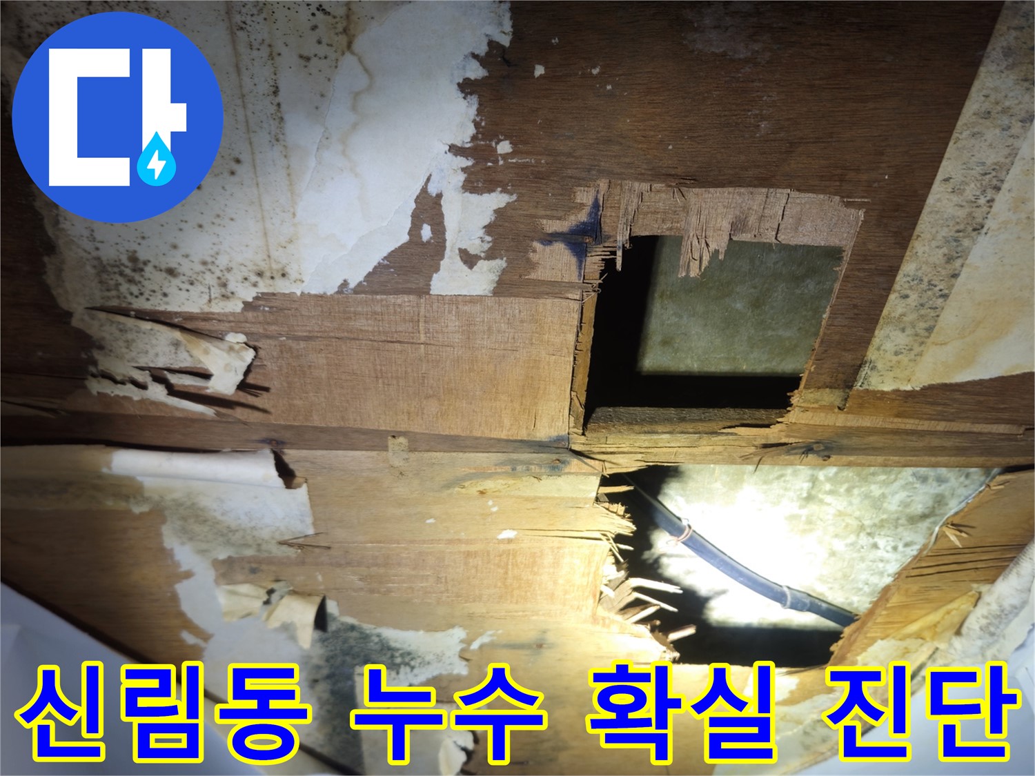 아랫집 천장 누수 - 최첨단 장비 이용한 정밀 탐지로 누수 지점 정확히 찾아 신속하게 공사
