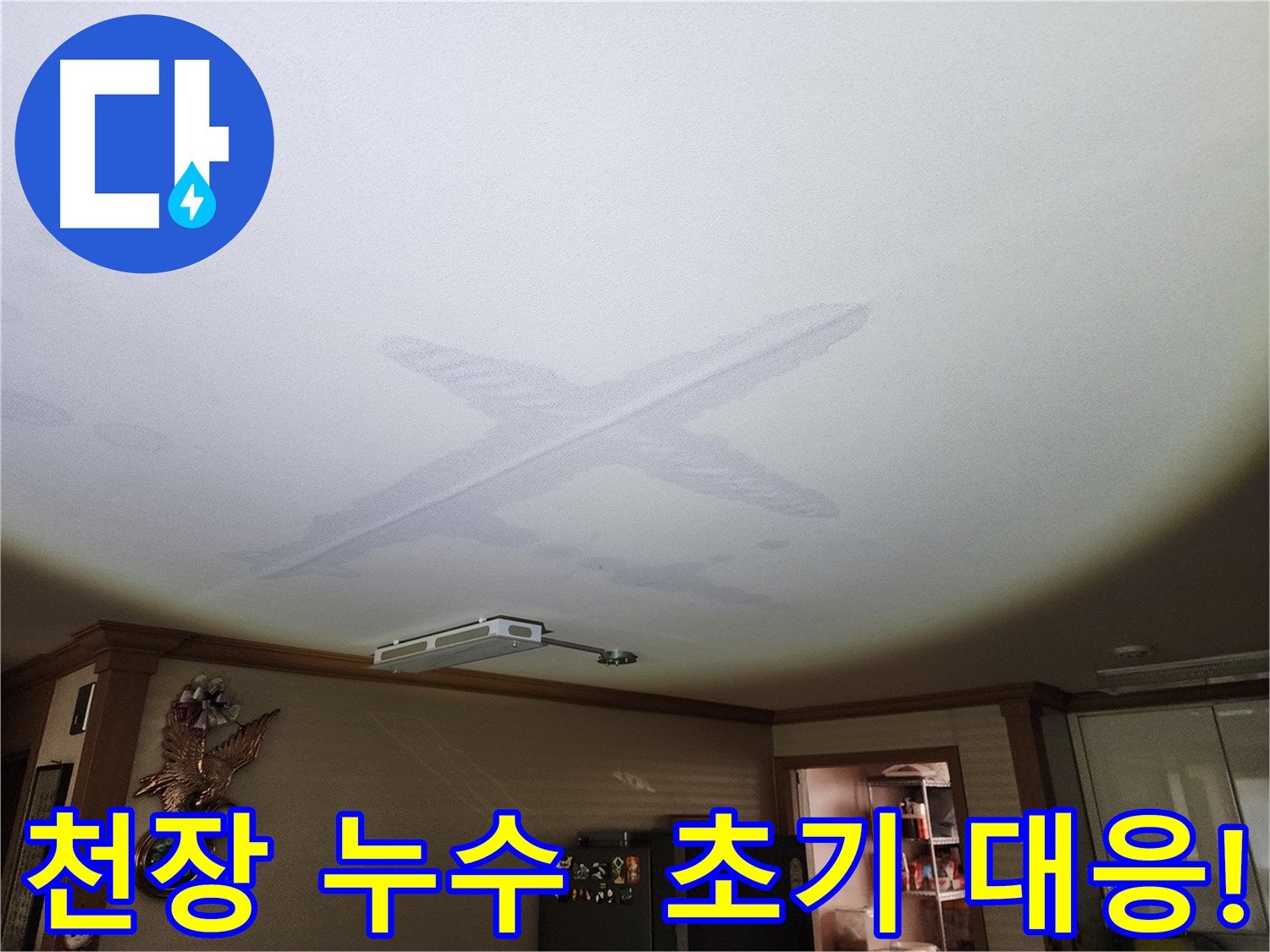 천장 누수 - 초기 대응의 중요성 및 전문가 상담 필요