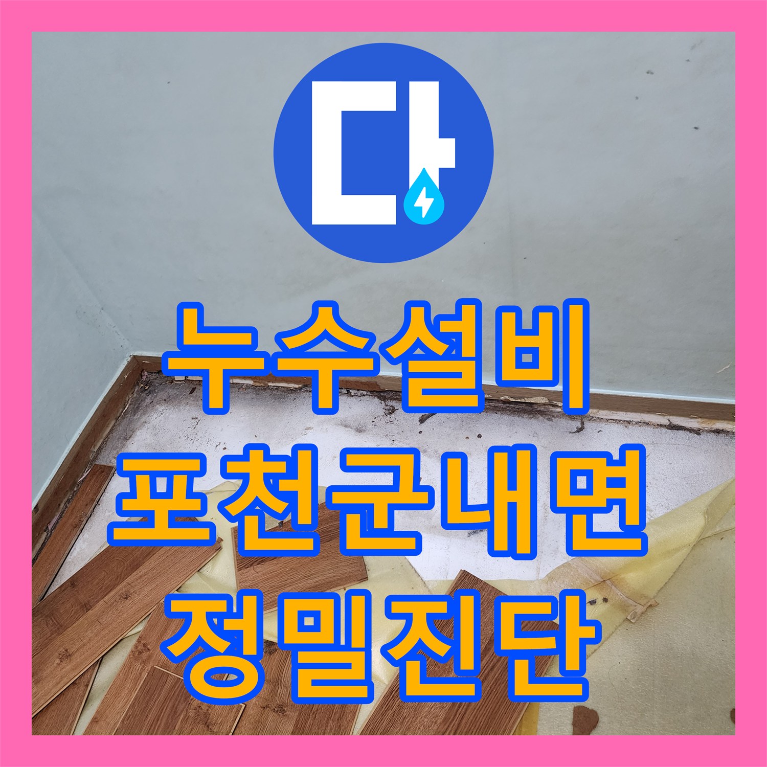 누수설비 마루 아래 숨은 습기와 외벽 누수 지점을 정밀 진단한 포천시 군내면 용정리 작업