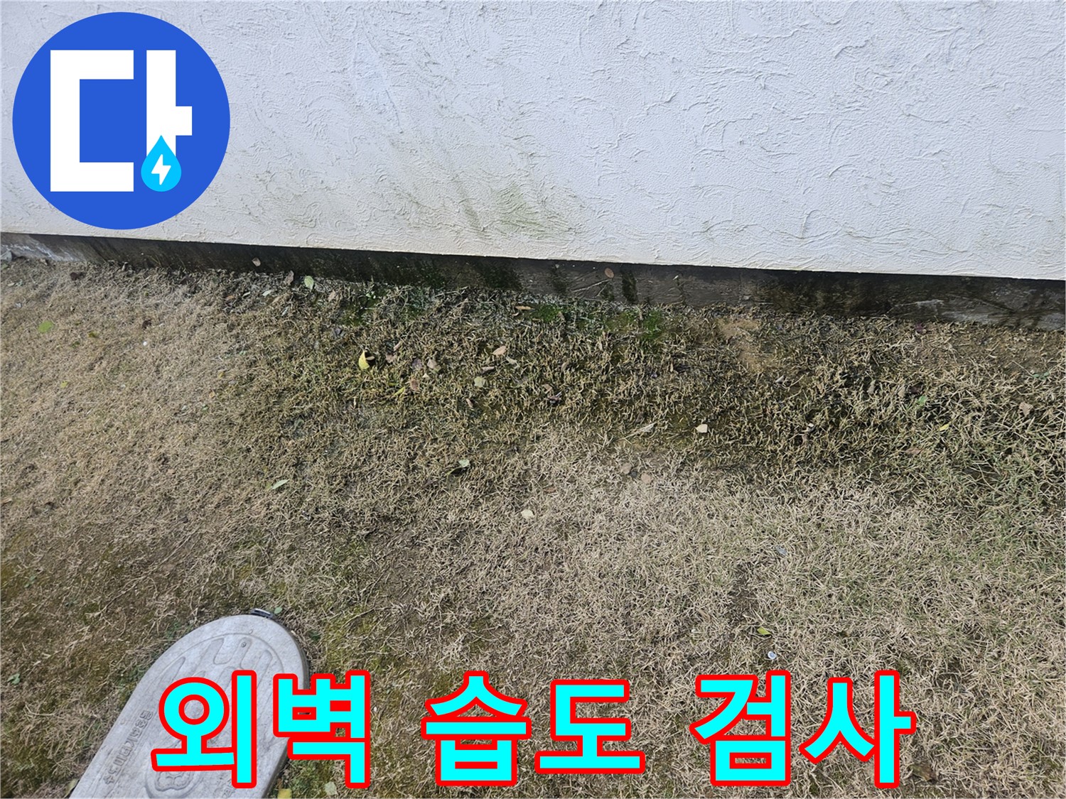 이천 아리역로 누수 - 건물 외벽 습도 측정 및 누수 검사 진행