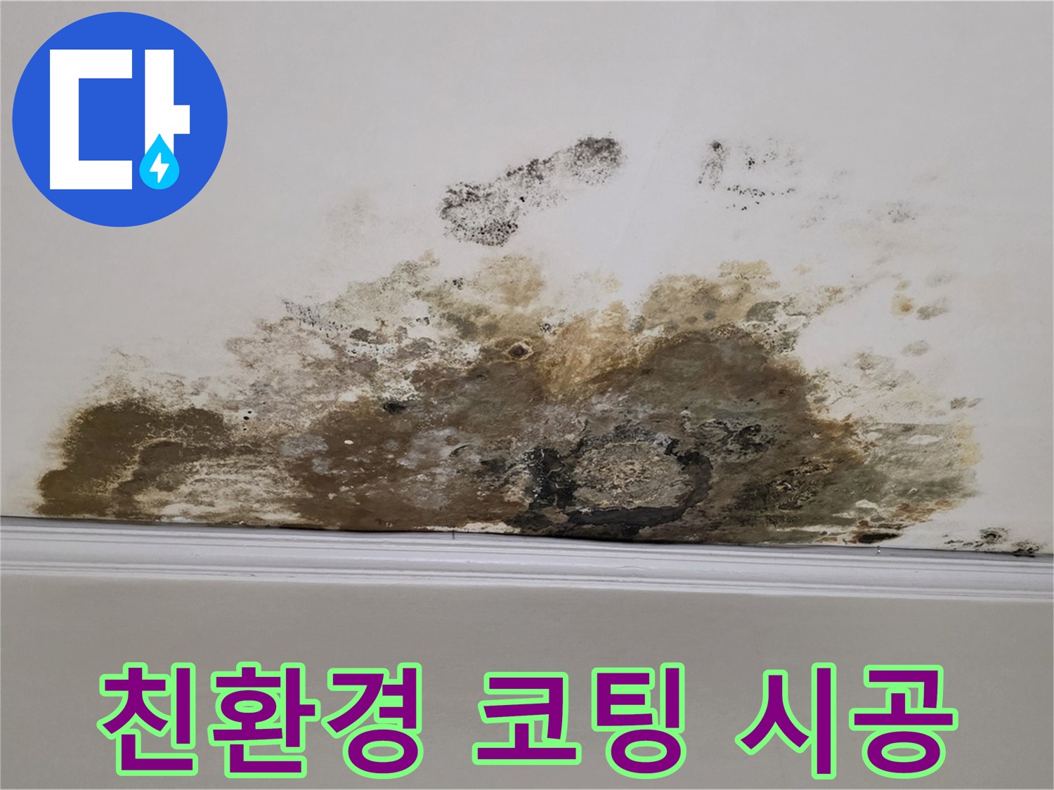 마포구 용강동 현대홈타운 아파트 - 곰팡이 천장 - 곰팡이 방지, 친환경 코팅 시공