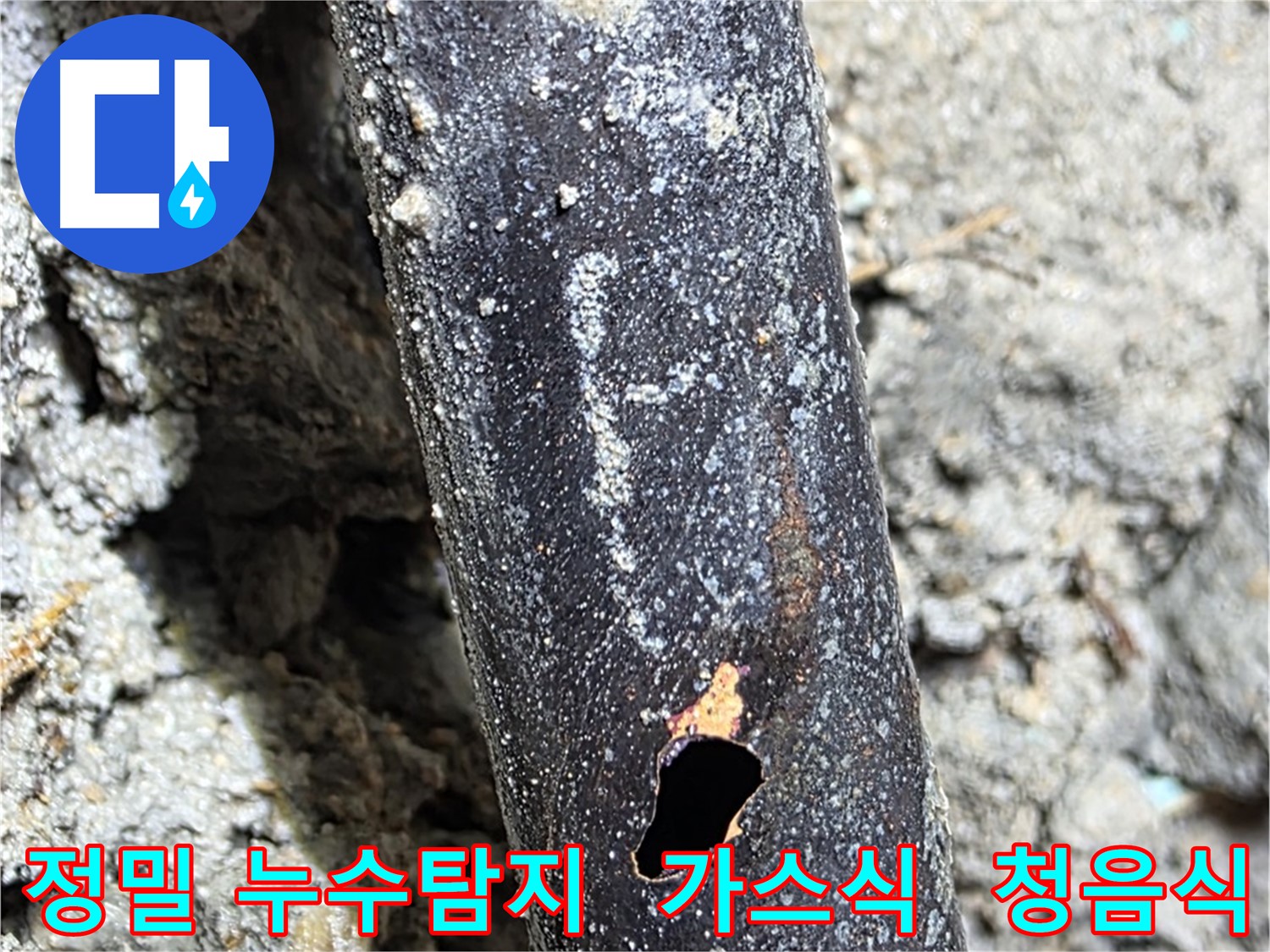 용강동 아파트 누수 현장 - 가스식 탐지와 청음식 탐지를 병행하여 정밀하게 누수 지점을 탐색하는 모습입니다.