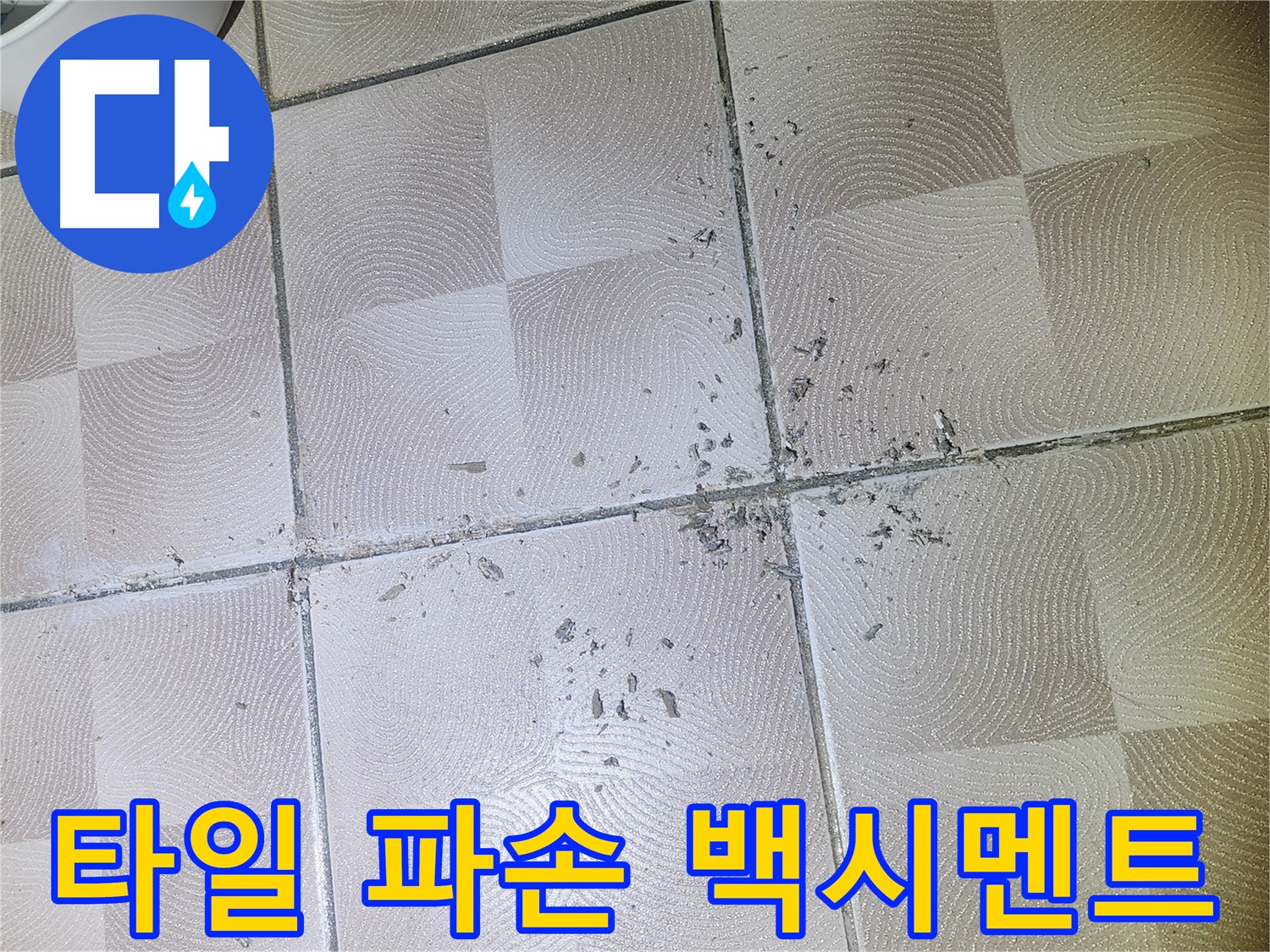 영통 이의동 누수 - 욕실 타일 파손 및 백시멘트 손실 상태 점검