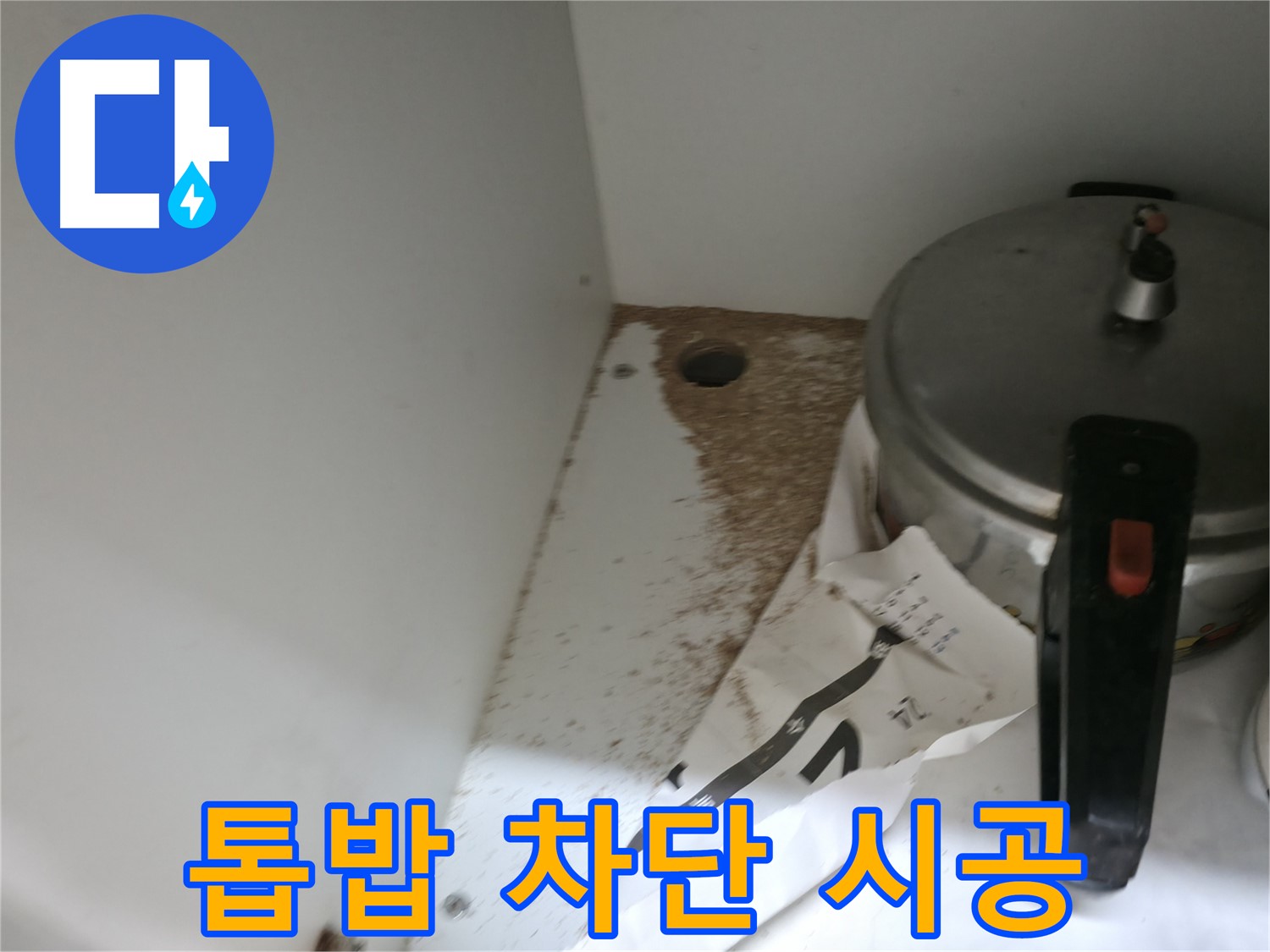 서초2동 싱크대 누수 - 톱밥 발생 원인 차단 시공 및 누수 탐지 전문