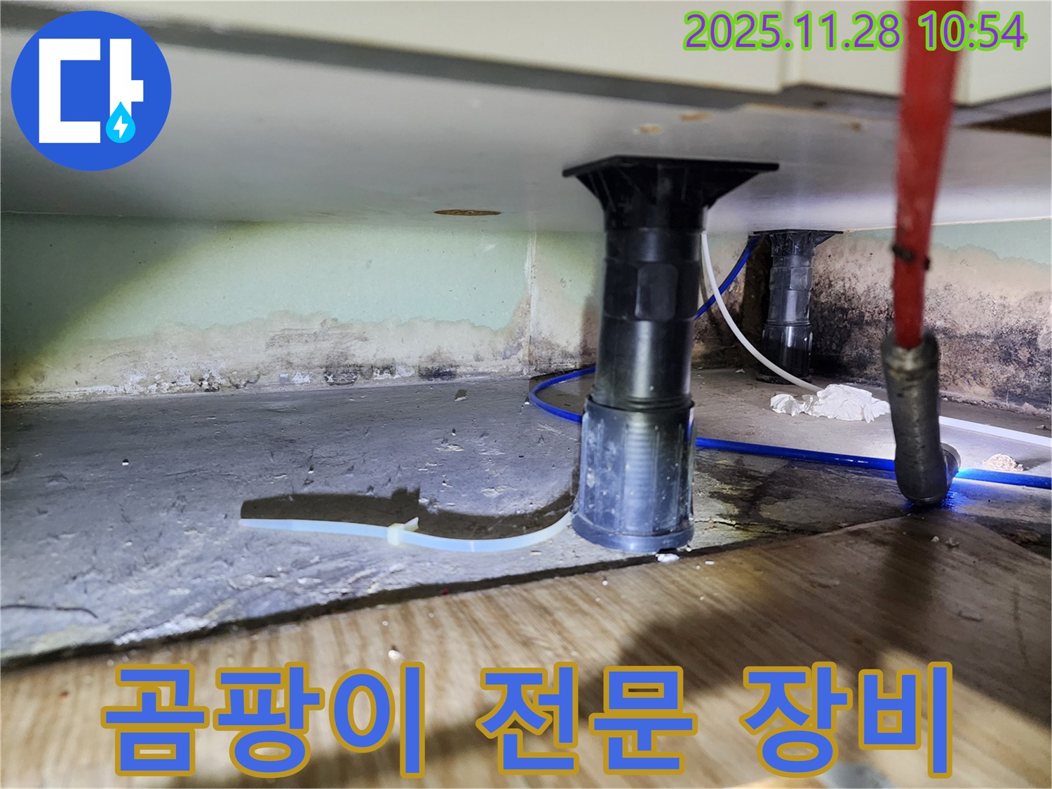 싱크대 하부 누수 - 곰팡이, 습기, 악취 전문 장비 진단