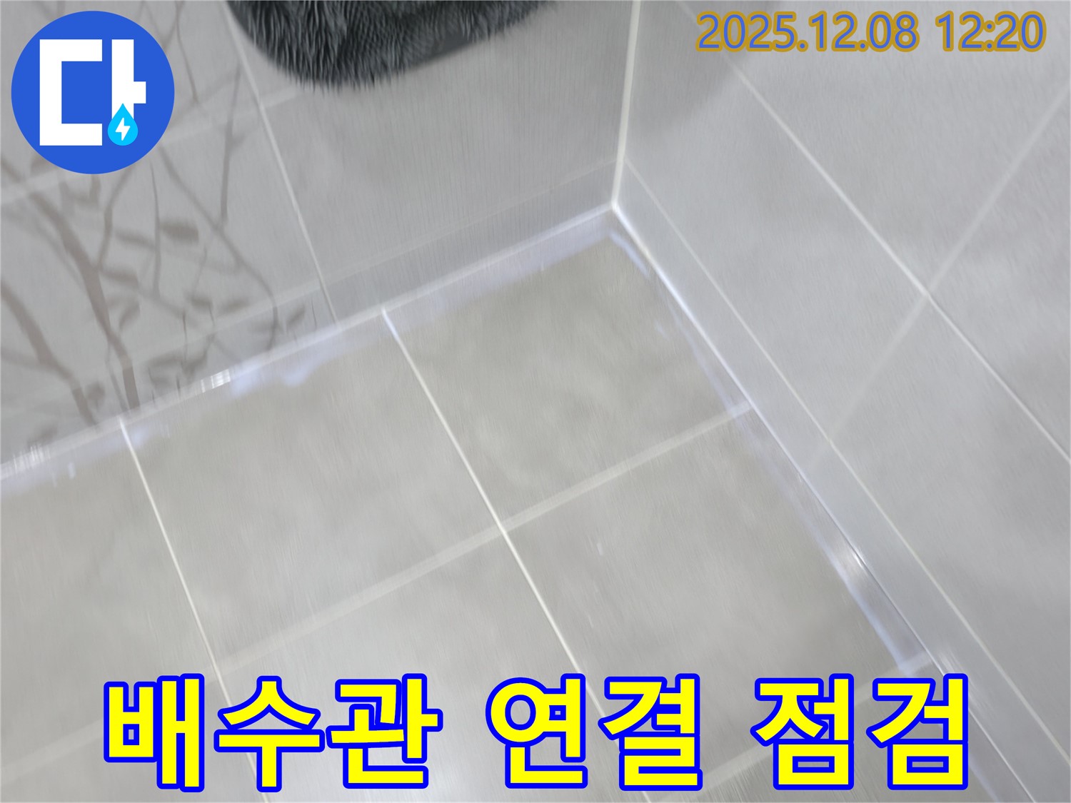 마포구 중동 건영 아파트 싱크대 하부장 누수 - 배수관 연결 상태 점검 및 보수