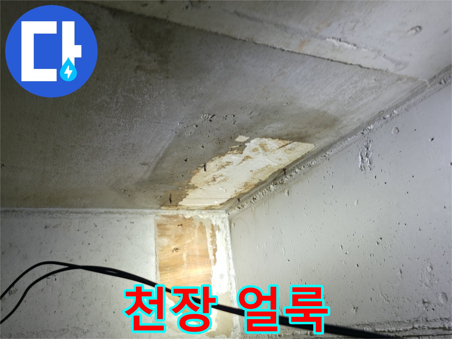 의왕시 백운그린힐 아파트 - 천장에 생긴 누수 얼룩