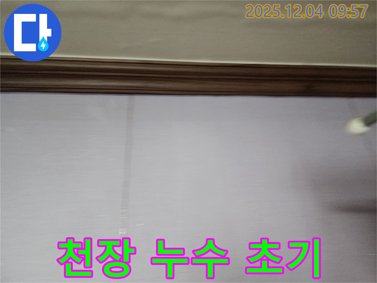 포천시 일동면 유동리에서 발견된 천장 누수 초기 증상 - 빠른 점검과 대처가 중요합니다.