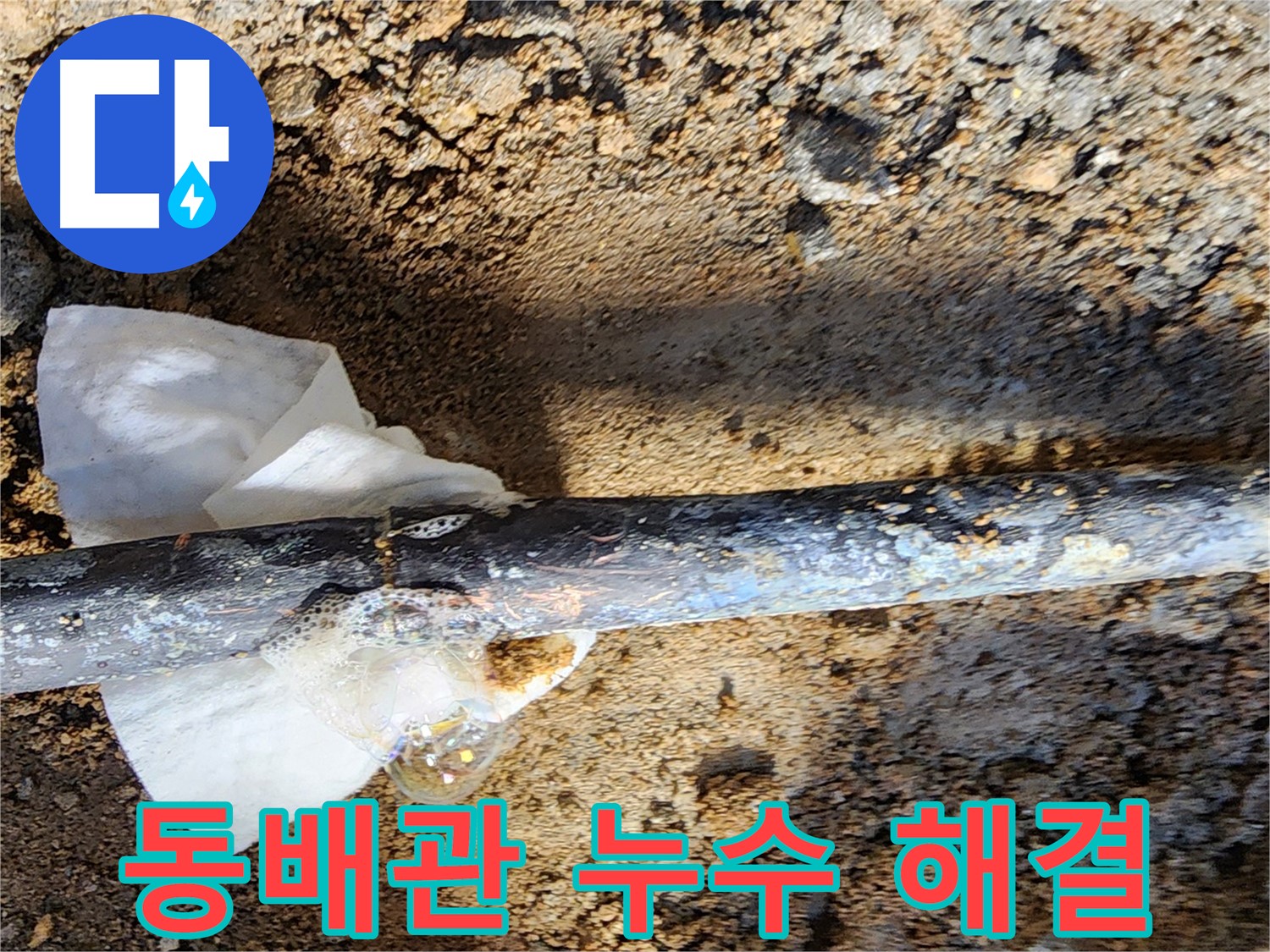 노원구 월계동 삼호아파트 - 동배관 누수를 완벽하게 해결한 현장 - 누수 걱정 끝!