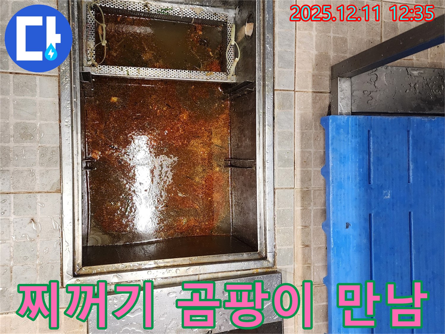 포천 영중면 영송리 - 기름 분리조, 기름 찌꺼기와 곰팡이의 만남