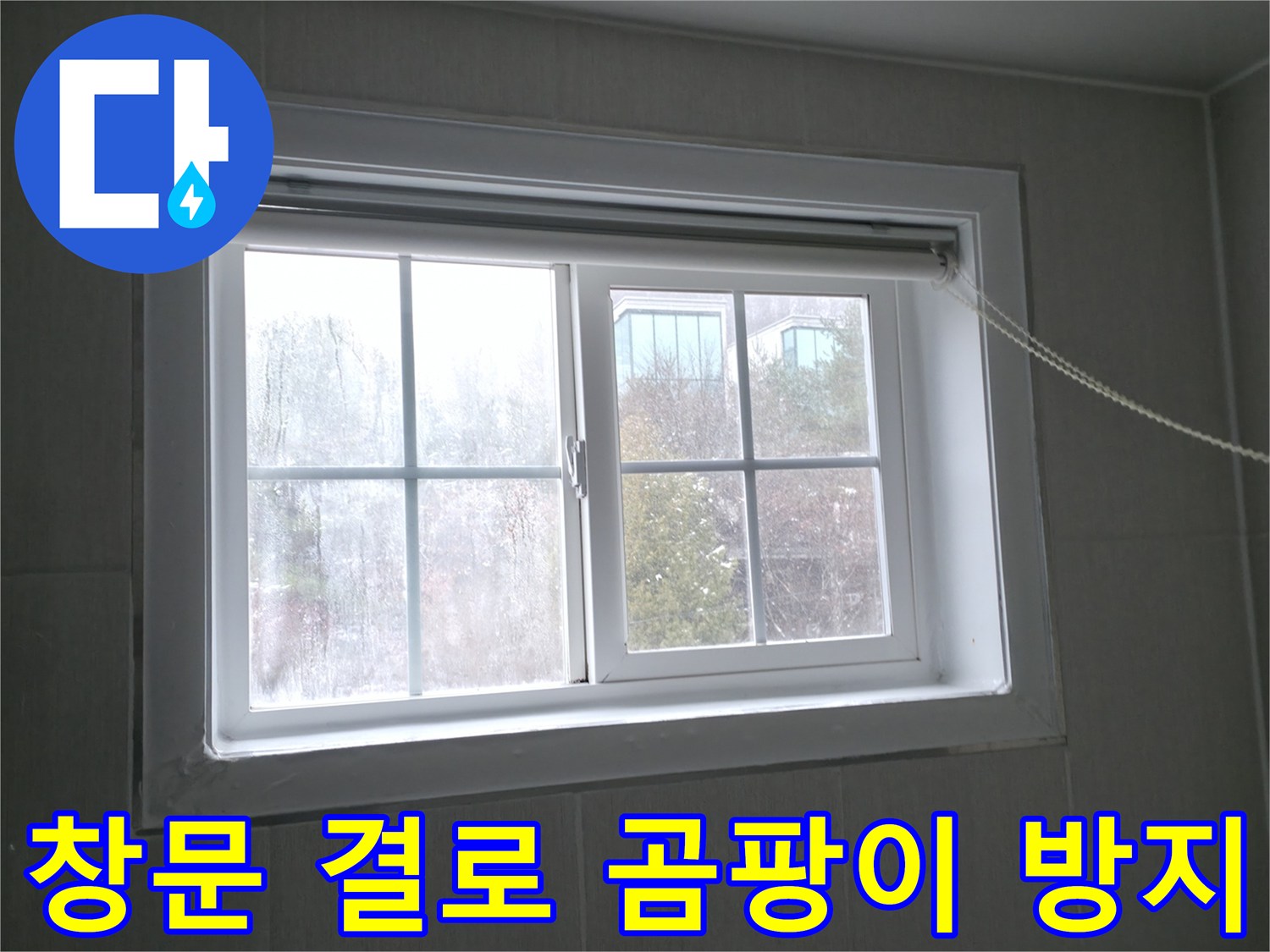 홍천 팔봉강변길 창문 결로 및 곰팡이 - 완벽 제거 및 방지 시공으로 쾌적한 환경을!