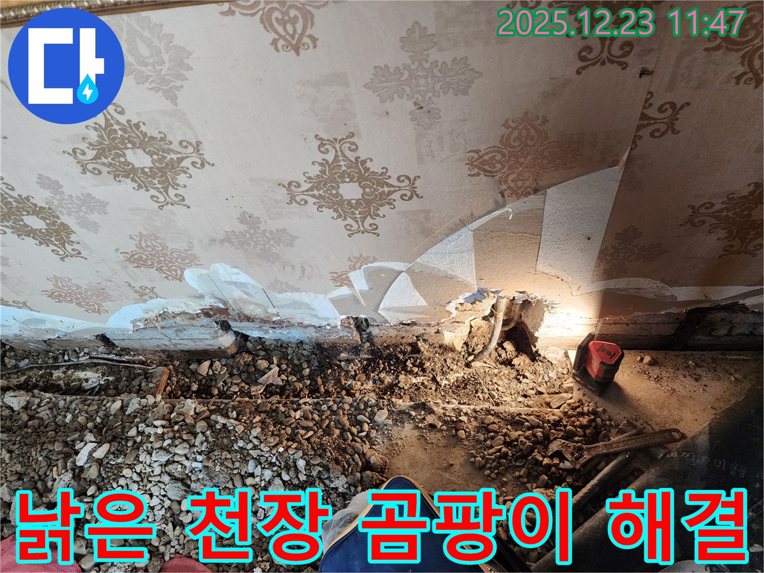 동두천 보산동 누수 - 낡은 천장 속 곰팡이 누수, 긴급 해결 및 재발 방지