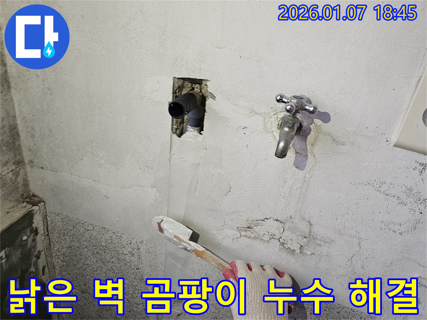 동두천 누수 - 낡은 벽에 핀 곰팡이, 누수 해결이 최우선!