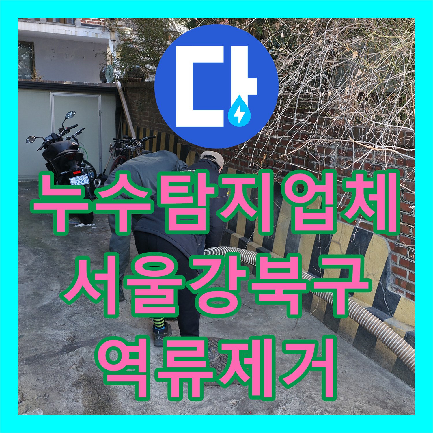 누수탐지업체 반지하 복도에 가득 찬 오수 역류 문제를 해결한 서울 강북구 사례