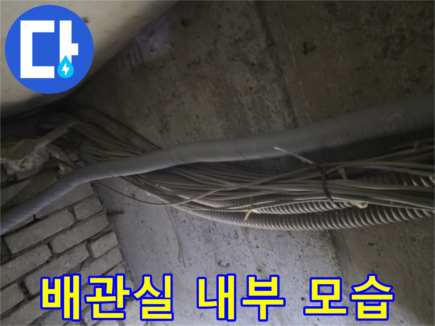 지하-계단실-천장-배관-시설물-정밀-조사
