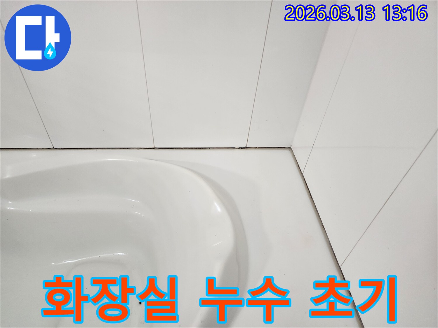 화장실 변기 주변-타일 틈새에 발생한-초기 곰팡이와-오염은-누수의 시작을 알리는-징후일 수 있습니다