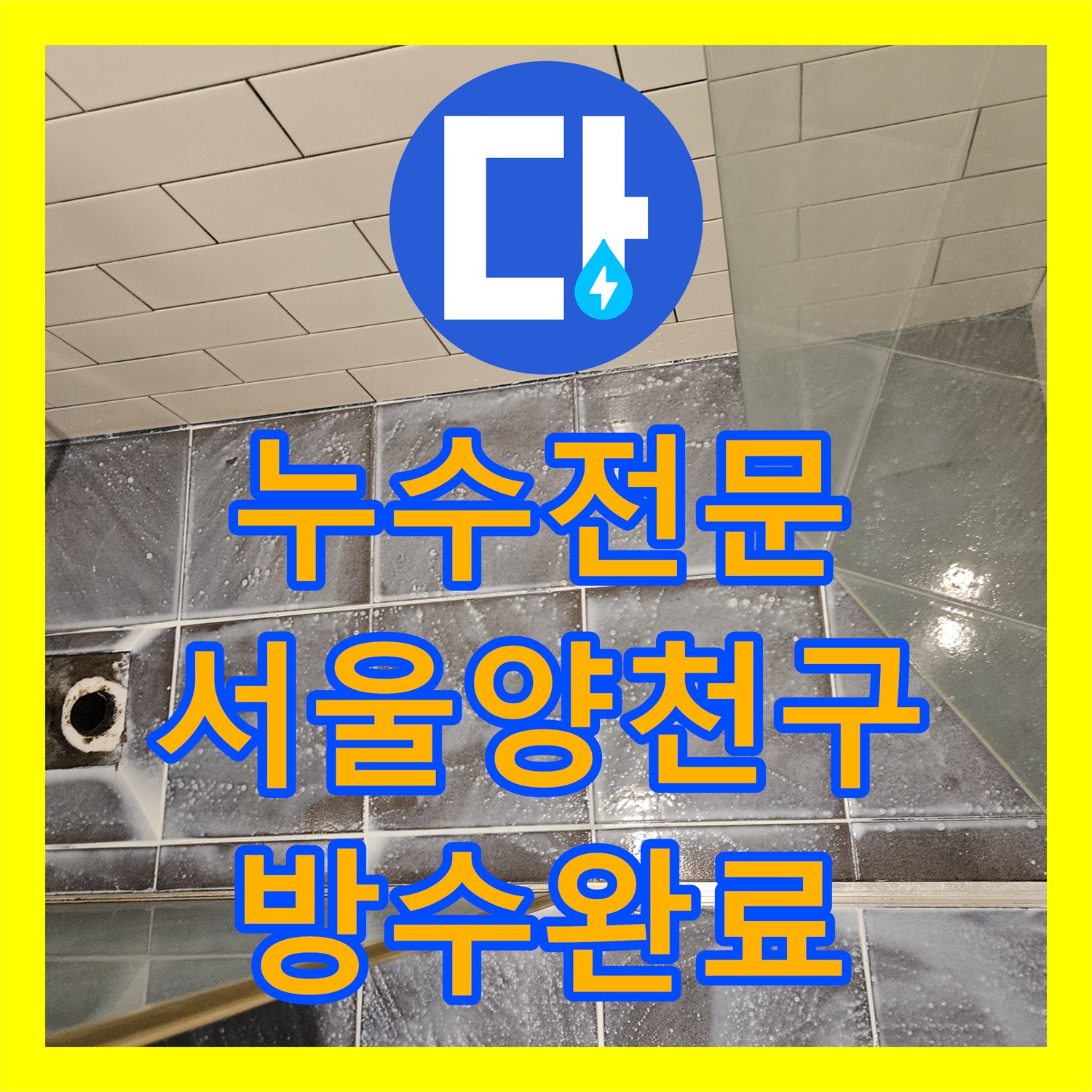 누수전문 화장실 바닥 유가 주변 방수층 손상 보수 공사 사례 서울 양천구 목동