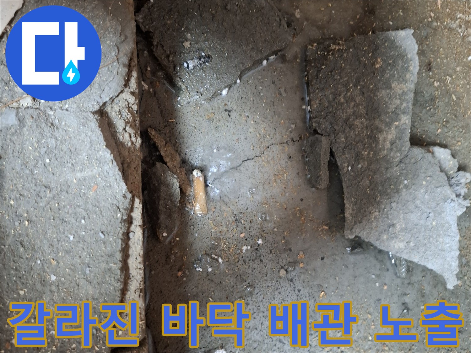 양천구 현장-파손된 배관 부위 확인