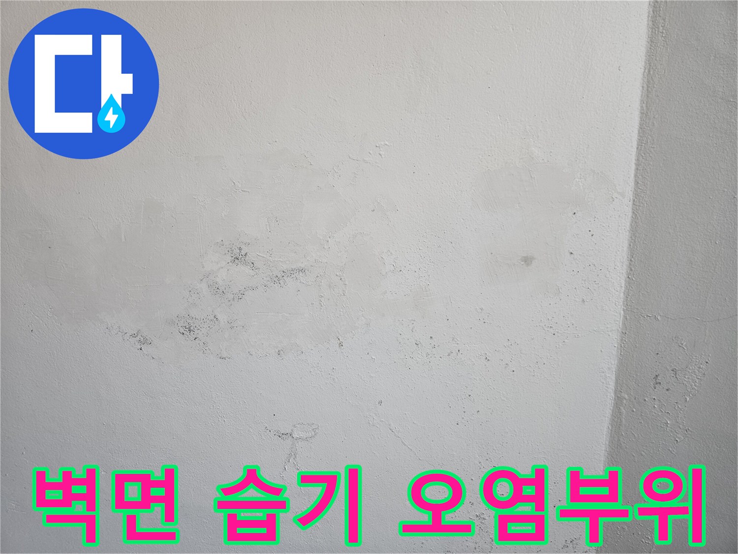 습기로-오염된-화장실-내부-벽면-모습