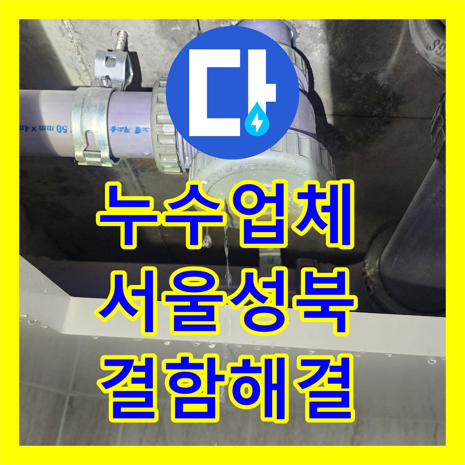 누수업체 하수 배관 결함으로 인한 천장 누수 해결 서울 성북구