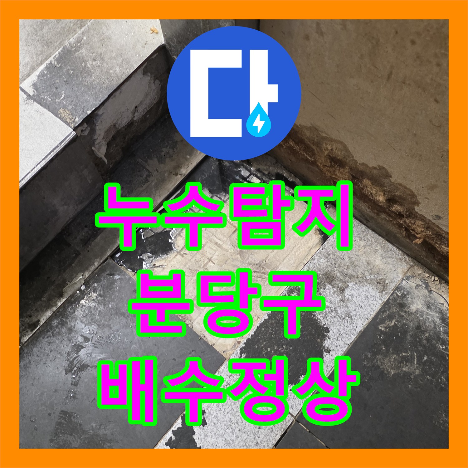 누수탐지 식당 주방 배관 막힘과 역류 현상을 해결한 경기 성남시 분당구 판교역로