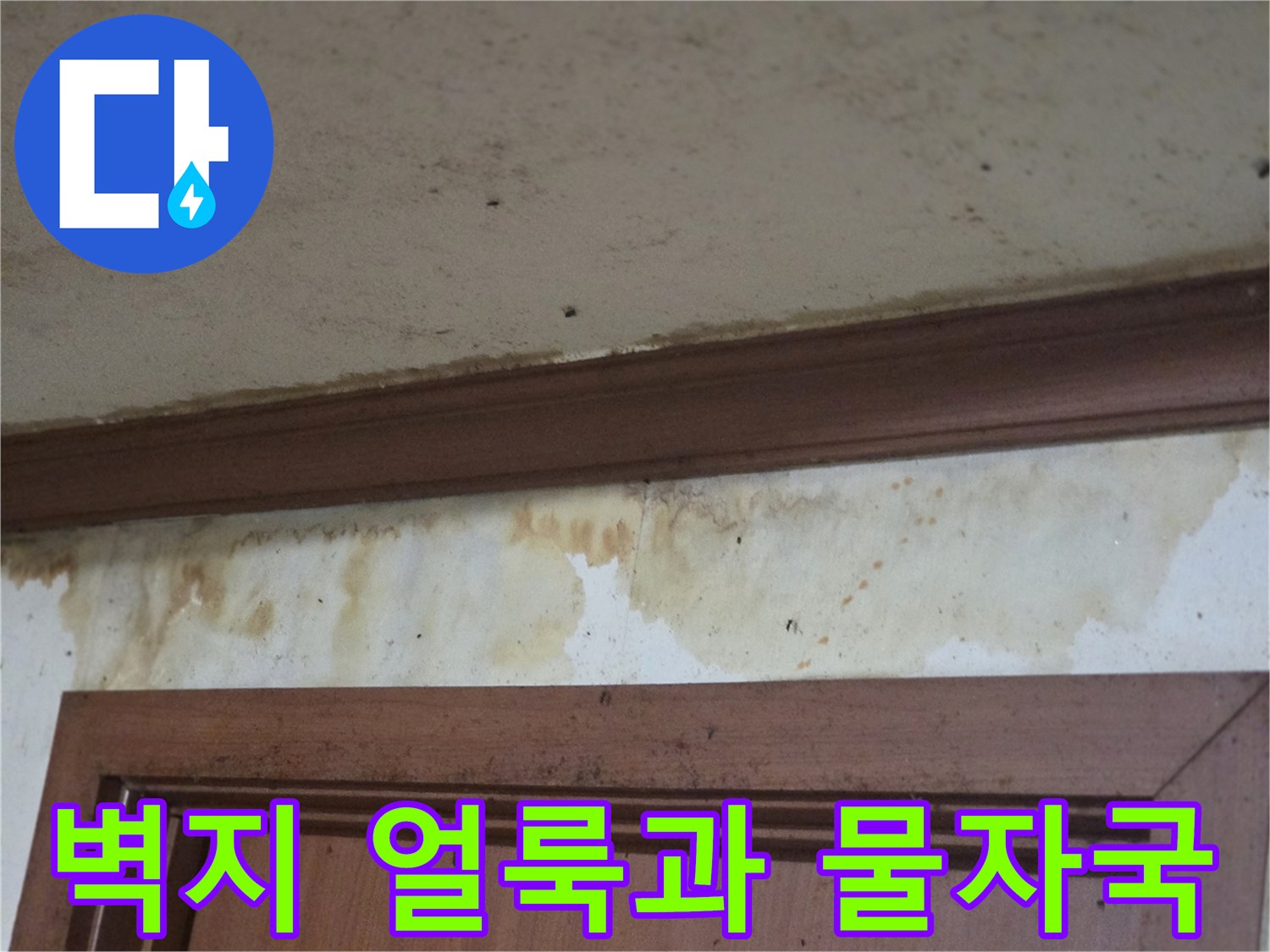 부천 오정구 현장의 벽지 젖음 및 얼룩 상태