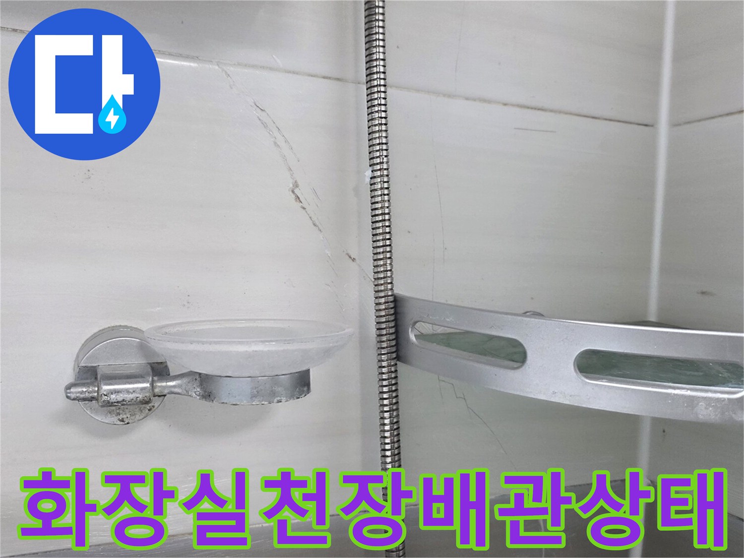 덕양구-화장실-천장-배관-주변의-균열과-석회물-흔적