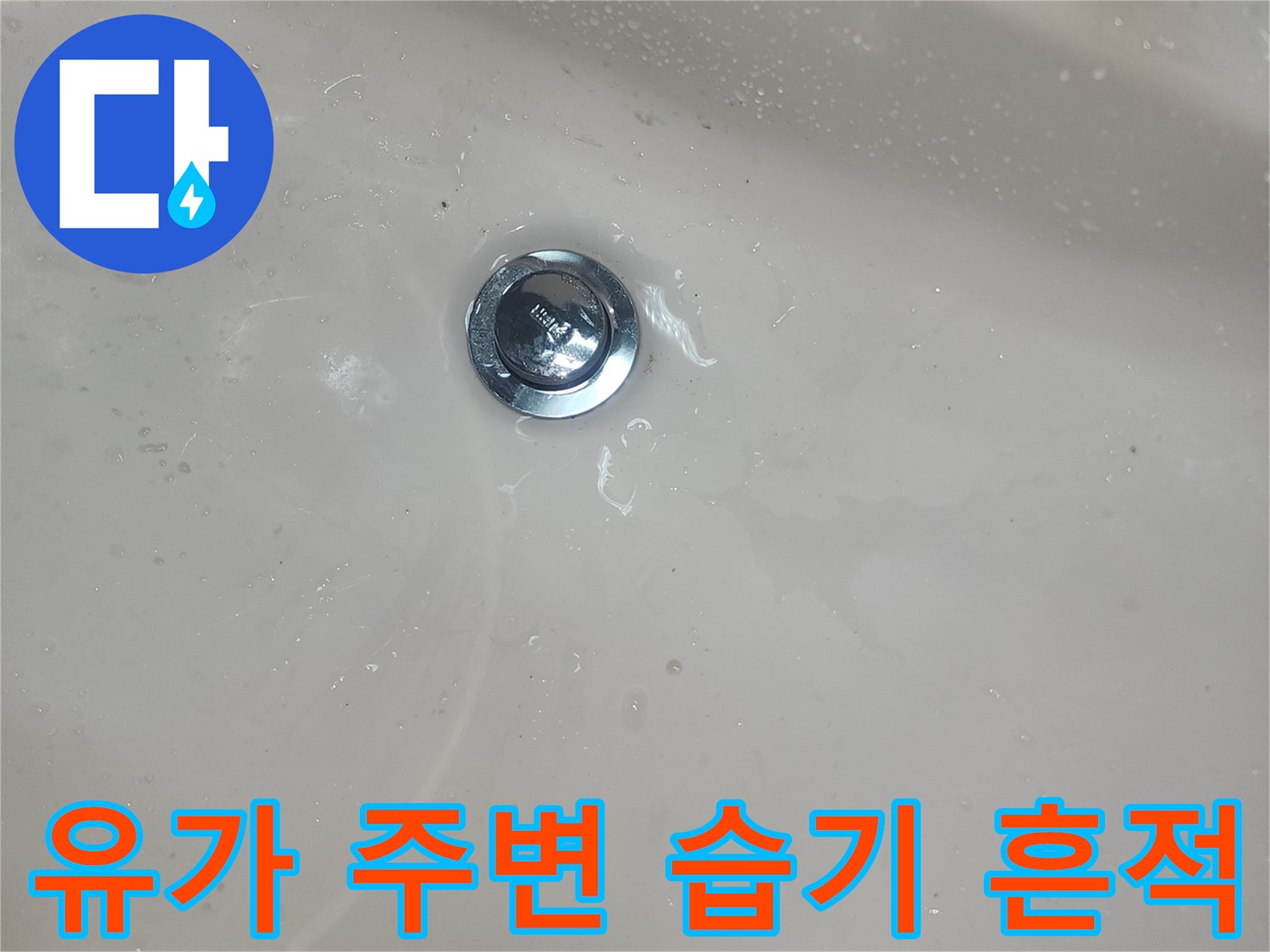 욕실-배수구-주변-물기-번짐-현상
