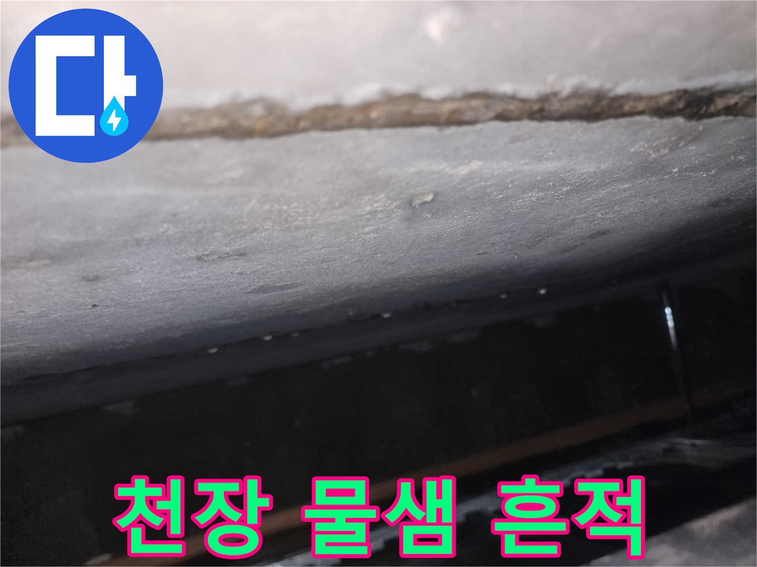 천장-마감재-부위의-젖은-얼룩-현황