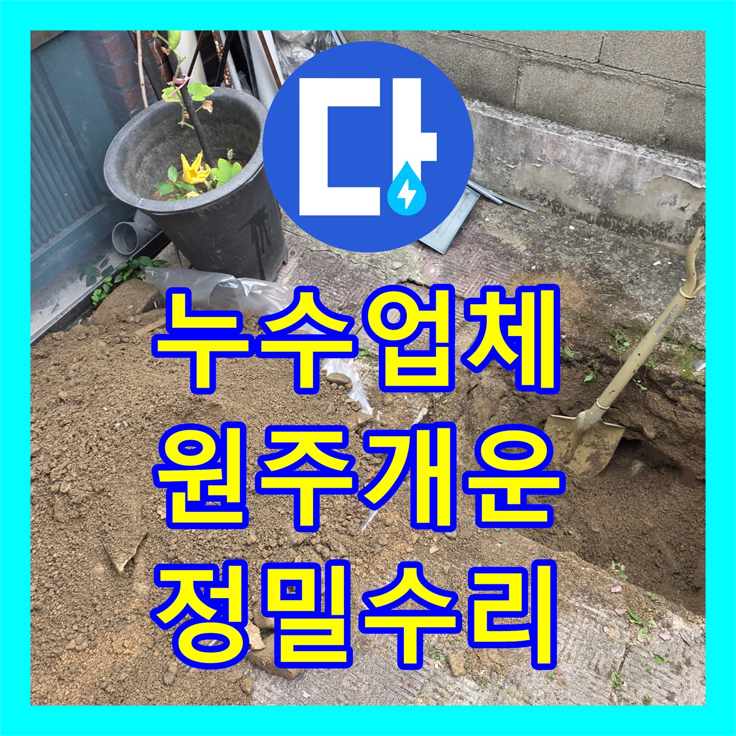 누수업체 가스 배관 누출 지점을 정밀 탐지로 찾아 수리한 원주시 개운동 사례