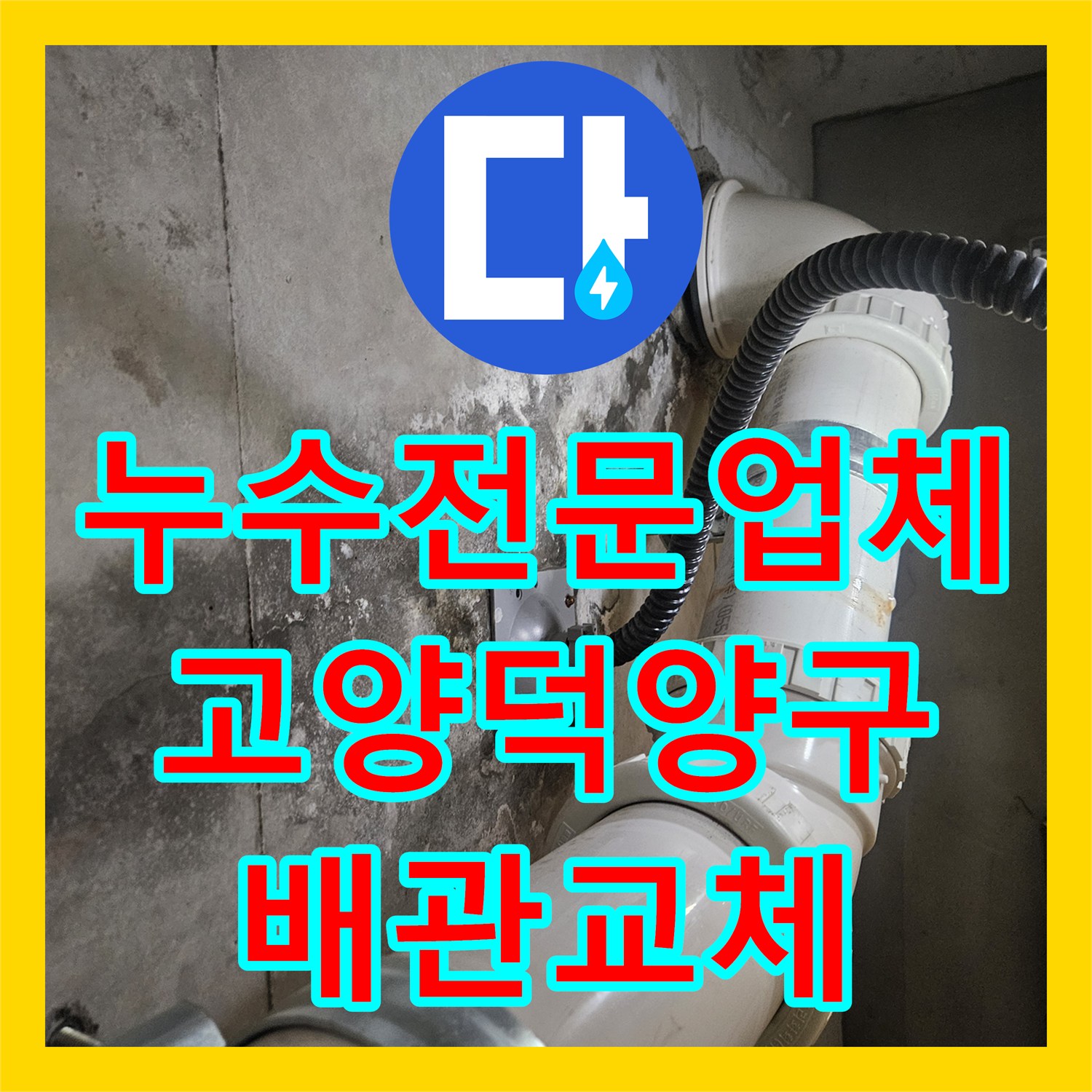 누수전문업체 내시경 카메라로 욕조 하단 파손된 배관을 찾아낸 경기 고양시 덕양구 현장