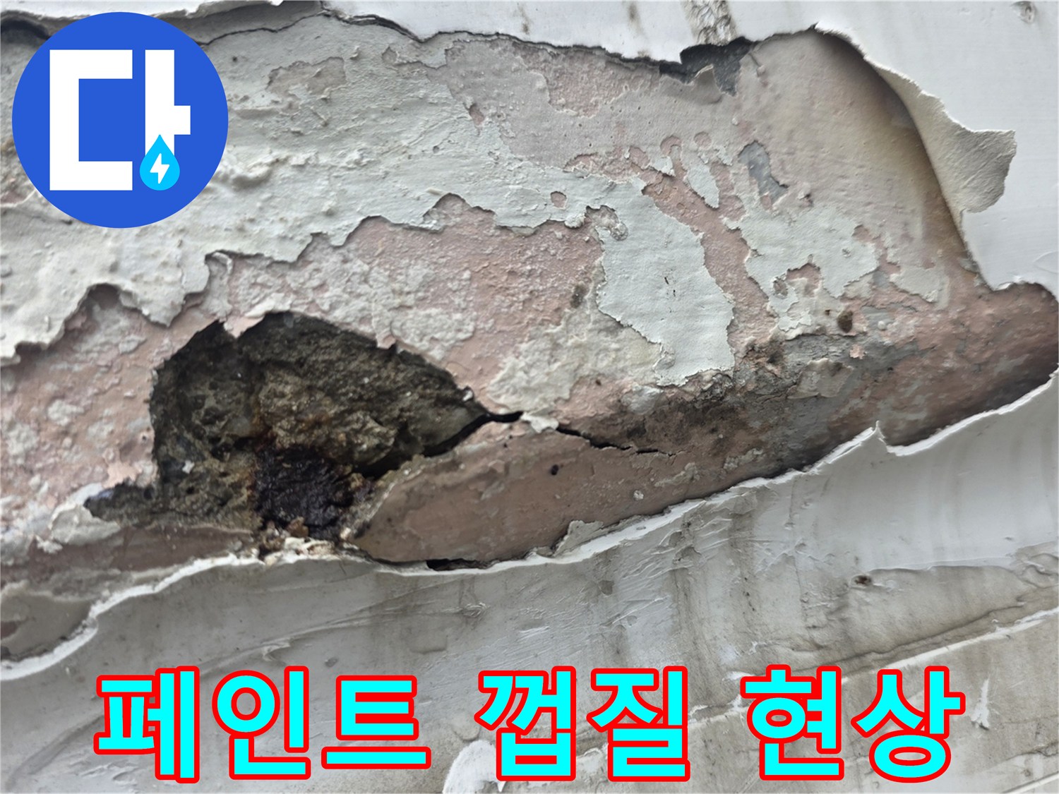 중계동 현장-심각하게 부식된 벽면 내부 모습