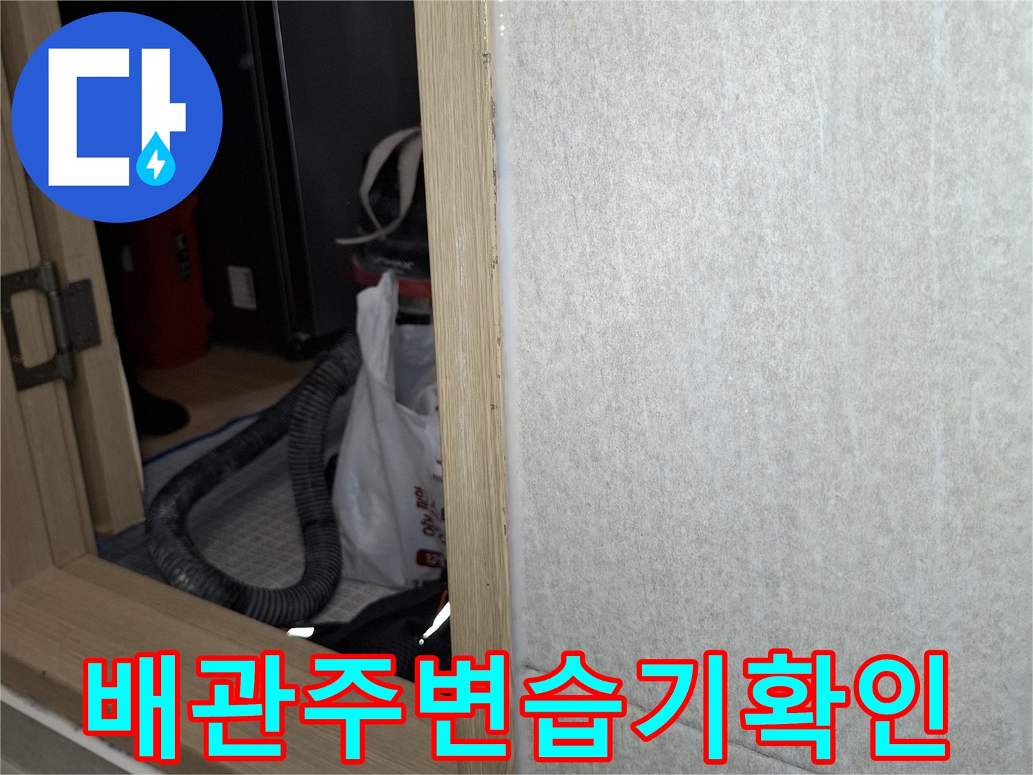 세탁실-배수구-하수관-내부-누수-흔적-정밀-점검