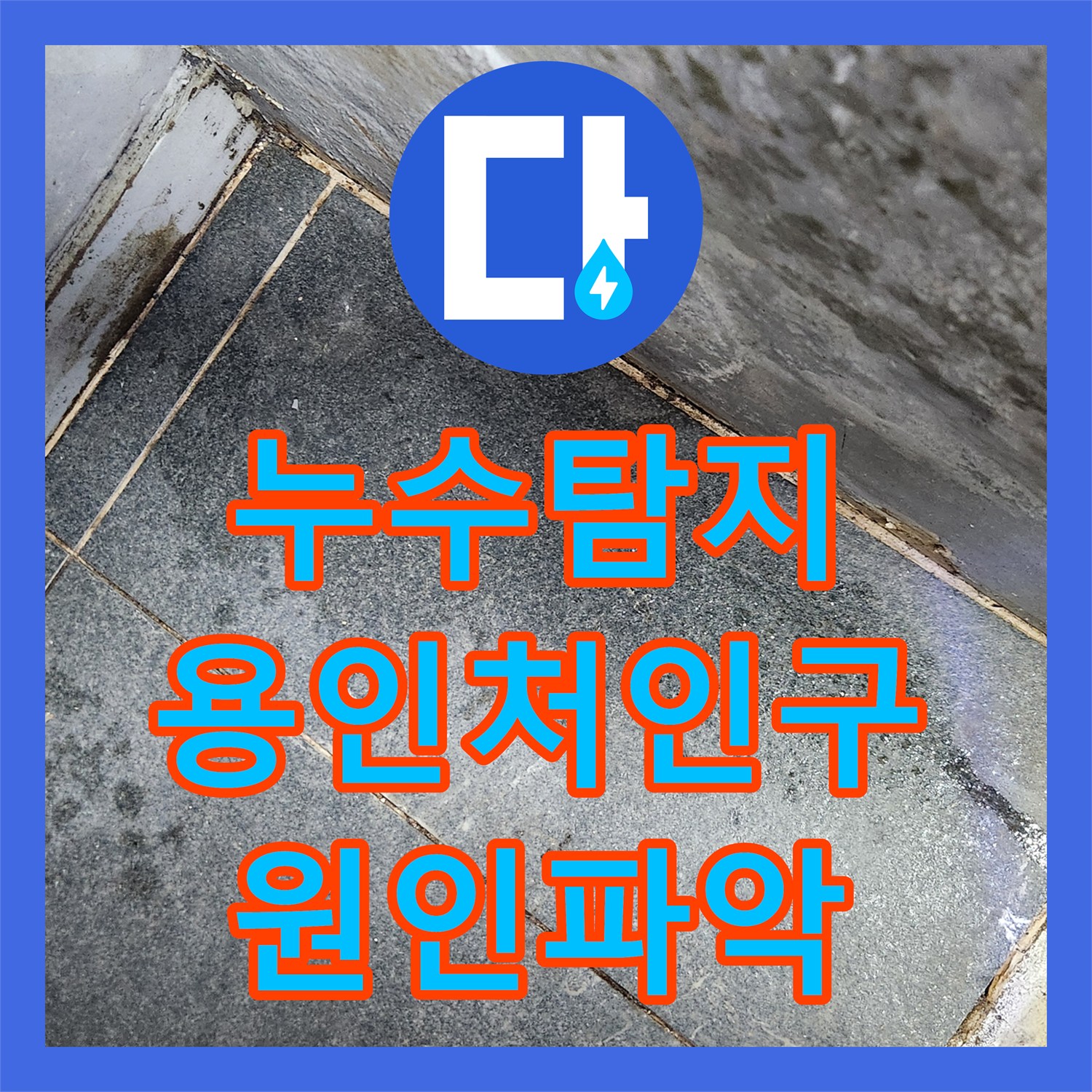 누수탐지 주방 벽면 습기와 외부 배수관 불량 문제를 찾아낸 경기 용인시 처인구 양지읍