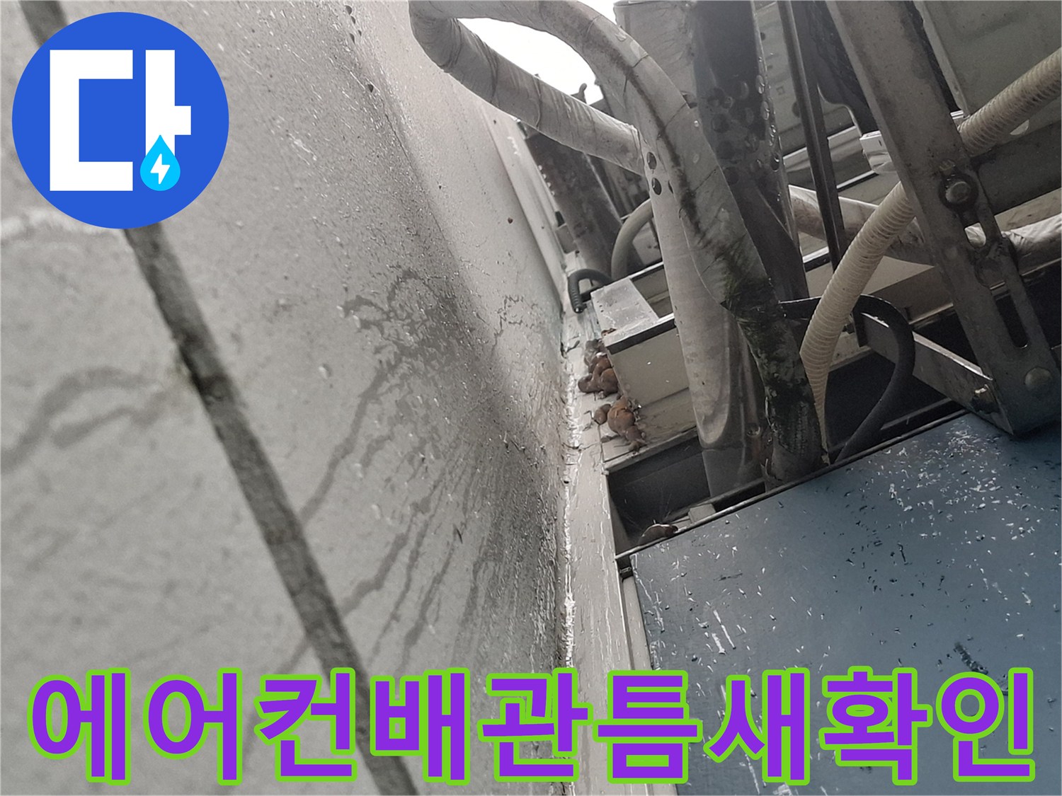 에어후드-배관-주변-갈라진-틈새-점검