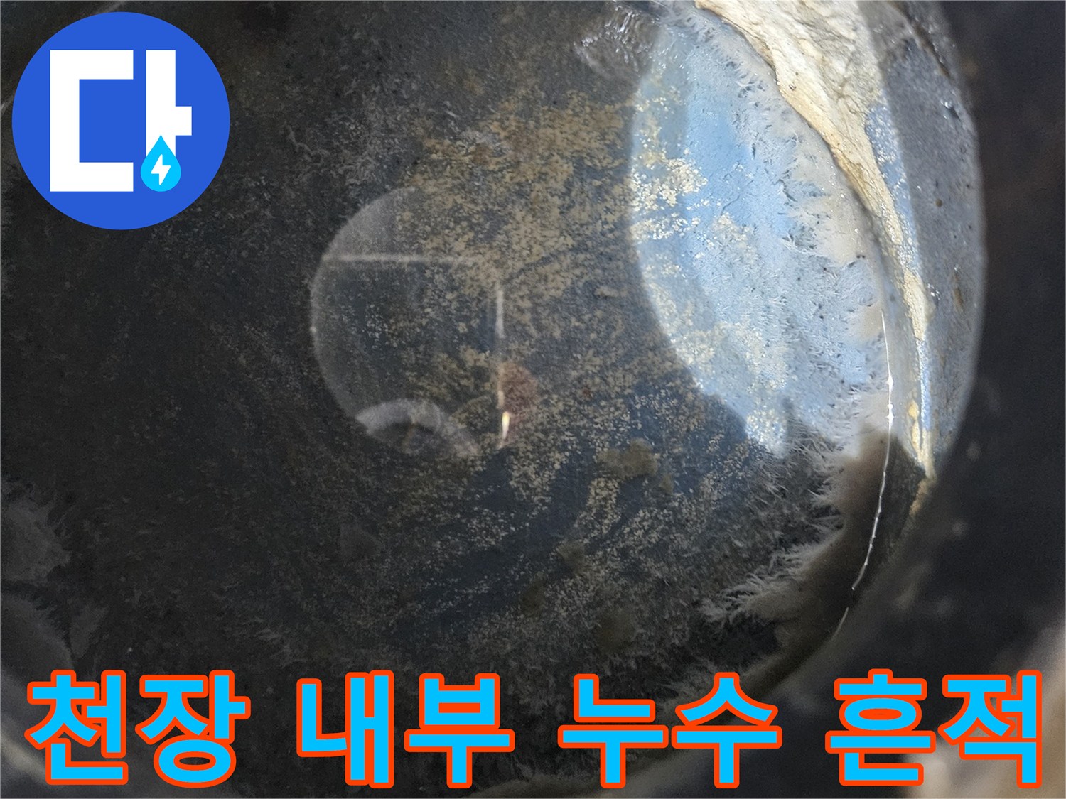 아파트-천장-내부-물샘-흔적-및-습기-상태